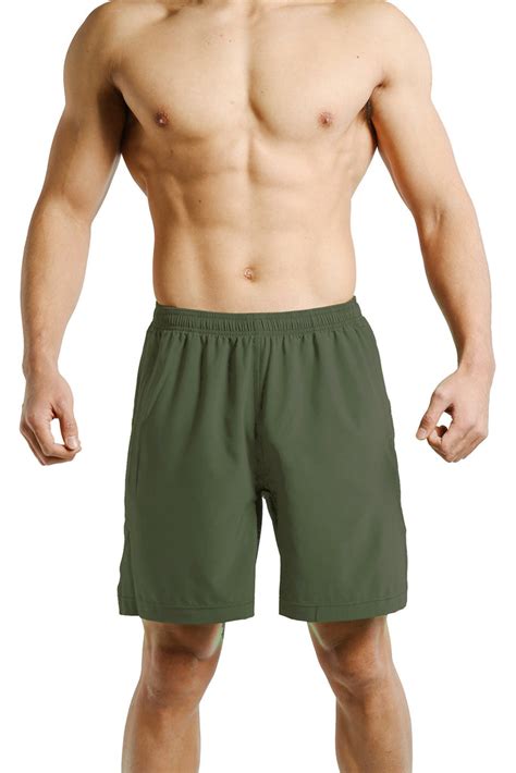 green workout shorts men